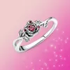 925 Sterling Silver New Fashion damski pierścionek Rose Gloss Ring nadaje się do oryginalnej Pandory, specjalny prezent dla kobiet