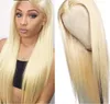 #613 Blonde Farbe Echthaar Lace Front Perücken Gerade brasilianische Lace Frontal Perücken für schwarze Frauen