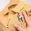 Heren T-shirts 2023 Hoge kwaliteit mannen lente en zomer katoenen poloshirt top business leisure sport korte mouwen T-shirt 230707