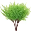 Fiori decorativi Arbusti artificiali Piante in plastica Foglie di felce Cespugli di erba persiana Decorazioni per esterni per interni e giardini domestici
