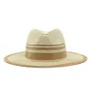 Mode Panama Chapeaux Pour Femmes Hommes Jazz Fedoras Soleil Chapeaux D'été Respirant Élégant Parti Large Bord Chapeau