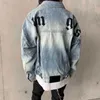 23SS NYA MENS DENIM JACKA LOOK CASIAL CARDIGAN COER DESIGNER JACKETS Män kvinnor bokstäver denims kläder par overaller high street långärmad topp