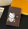 Limited Sunflower Unisex Wallet Designer Brand Panda Imprimé Check Womens Notebook Diary Graffiti Letter Scrapbook Notepad Mens Purses Card Holders Notebooks