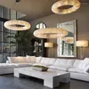 Pendellampor American Luxury Loft Led Ljuskrona Modernt vardagsrumsbelysning K9 Crystal Hänglampa Heminredning Inomhus Luster Armaturer