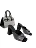 Luxus-Designer-Damen-Kleid-Schuhe mit Plattform-Absatz, klassischer dreieckiger Slipper, 2023, Flip-Flops, Leder-High-Heels, dicker Absatz, sexy Kleid-Schuhe, Größe 35–45