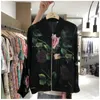 Camisola Feminina Malha Feminina Cardigã Outono/Inverno Estampa Floral Decote em V Zíper Manga Longa Lanterna Roupas Femininas Gota SFFS999