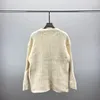 2023 Yeni Avrupa Kadın ve Erkek Tasarımcı Sweaters Retro Klasik Lüks Sweatshirt Erkekler Kol Mektup Nakış Yuvarlak Boyun Rahat Yüksek kaliteli jumper009