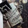 Strang Katholischer Rosenkranz Gebetskette Anhänger Armband Acrylperlen Kette Religiöser Schmuck für Frauen Mädchen Accessoires