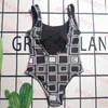 Womens Swimwear Letter Plaid Bikini Ladies One Piece Swimsuit Outdoor Summer Bathing Suit With Bra