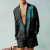 Męskie dresy zestawy koszul męskie modne koszule szorty dwuczęściowe koszule hawajskie luksusowe europejskie garnitury plaża powołanie stroje chłopiec 230707