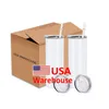 24H Ship USA CA Stock 20oz Sublimation Occs Stainlist Steel Steflers Tumblers معزول للطباعة DIY أكواب قهوة السيارة 25 مساءً/كارتون JY08