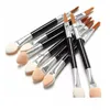 Pinceles de maquillaje 1000 Unids / lote Desechable Esponja Stick Aplicador de sombra de ojos Herramientas cosméticas Doublehead Eyeshadow Brush Lip Drop Delivery Dhq7H