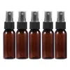 Opslagflessen 20Pc 30ml Amber Glass Spray Small Mist Travel Lege Sproeier (bruin met zwart)