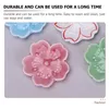 Dinnerware Sets 6 Pcs Cherry Blossom Decorations Chopstick Rest Ornaments 4.5X4.5X0.8CM Practical Holder Tabletop Spoon Pink Ceramics Rack