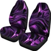 Housses de siège de voiture Violet / Rose Noir Abstract Swirls Paire 2 Couverture avant Pour Protector A