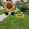 Fournitures Métal Tournesol Mangeoire À Oiseaux Décoration Créative Plateau De Bain D'oiseau En Plein Air Pet Oiseau Plateau D'alimentation Buveur D'eau En Plein Air Jardin Cour Décor Pet Fiable