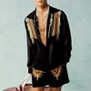 Męskie dresy zestawy koszul męskie modne koszule szorty dwuczęściowe koszule hawajskie luksusowe europejskie garnitury plaża powołanie stroje chłopiec 230707