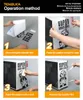 Window Film Anime Stickers for PC Case Cartoon Decor Decals for Computer Chassis Computer Case Glass DecorateEasy Removable Waterproof 230707