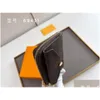 Wallets Top Leather Zipper Long Wallet Womens Luxury Bag Coin Business Card Holder Designer Handbag 69431 Drop Delivery Bags Lage Ac Dhigv