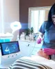 Özel Sıcak Satış Göz Güzelliği Enstrümanı Cilt Bakımı Akıllı 3D Cilt Test Cihazı Analizör Makinesi 7 İçinde 1 Hidro Yüz Akıllı Buz Mavisi Eksfoliyatörü Derin Temizleme