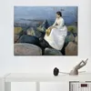 Paesaggio astratto su tela Inger on The Beach Edvard Munch dipinto ad olio fatto a mano opere d'arte moderna