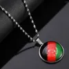 Pendentif Colliers Afghanistan Carte Tendance Drapeau Afghan Chaîne Bijoux