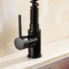 Kitchen Faucets Vidric Faucet Spring Style Pull Out And Down ORB Swivel Basin Sink Mixer Vessel Tap Spray