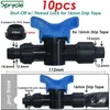 Watering Equipments SPRYCLE 16mm 5/8'' Irrigation Drip Tape Shut-Off Valve Elbow Tee End Plug Thread Lock Connector Garden Pipe Hose