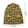 Berety fajny wzór w cętki czapka czapka Unisex Winter Warm Bonnet Femme czapki z dzianiny Outdoor Ski skóra zwierzęca czapki czapki dla kobiet mężczyzn