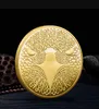 Arts and Crafts American Eagle Bitcoin 3D reliëf metalen herdenkingsmedaille, productie van virtuele badges en andere emblemen