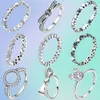 925 Sterling Silver New Fashion Women 's Ring Classic Sparkling Love Bow Miqi Ring Original Pandora, 여성을위한 특별한 선물