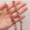 Perline Naturale Fragola Quarzo Ghiaia In Rilievo Temperamento Irregolare 5-8mm Per Monili Che Fanno Collana FAI DA TE Braccialetto Accessori