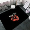 Tapijten Cool Grafische Muay Thai Boksen Vechter Rode Handschoenen Deurmat Tapijten Voor Woonkamer Badkamer Keuken Tapijt Antislip Flanel mat