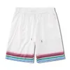 Träningsoveraller för män Retro Fritidskostym Creative Vacation Beach Shorts Tvådelad Hiphop Lös Kontrast Färg Gradient Kortärmad Skjorta 230707