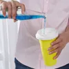 أدوات الآيس كريم مجمدة الضغط slushy كوب صانع السحر الفوري slushie الجليد عصير كريمة كس البرد الزجاج الزجاج