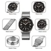 Relojes de pulsera SKMEI, relojes de cuarzo de lujo para hombre, fecha impermeable, manecillas luminosas, Reloj de pulsera de moda, correa de acero inoxidable, Reloj Original