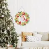 Fiori decorativi Ghirlanda natalizia Kit di pittura a diamante Ghirlanda Pittura fai-da-te con luce a LED Trapano completo rotondo Arte per parete e