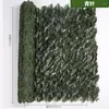 Decorative Flowers Privacy Fence Wall Screen 19.6x118in Covering High-Density Artificial Ivy Faux