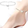 Fußkettchen Doppel Retro Herz Unendlichkeit Knöchel Fußkettchen Armband Set Böhmen Fuß Strand Frauen Mode Barfuß Kette Schmuck Geschenke