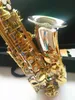 Jupiter Ny altsaxofon Mässing Nickelpläterad kropp Guldlack Key E-platt Musikinstrument Saxrör med munstyckefodral