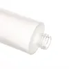 Storage Bottles Empty 1oz Clear Frosted Glass Lotion Pump Bottle With Black Wooden Plastic Cap Serum For Essences