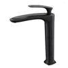 Bathroom Sink Faucets Luxury Brass Faucet Tall Style Basin Mixer Tap Perfect Single Hole High Quality Copper Washbasin ORB/Black