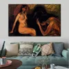 Modern landschap canvas kunst man en vrouw Edvard Munch schilderij handgeschilderde hoge kwaliteit