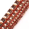 Loose Gemstones Natural Stone Hematite Smooth Rose Gold Fillet Square Cube Bead Spacer Beads For Jewelry Making Diy Bracelet Necklace