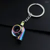 Keychains 1Pc Fashion Car Turbocharger Engine Keychain Key Chains Simulation Auto Parts Model Pendant Alloy Keyring Ring Chain Gift