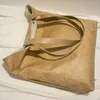 Borse da sera Borse da donna Vintage letterario lavato carta Kraft Tote ad alta capacità monospalla impermeabile casual semplice rivetto