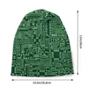 Berety Circuit Board Skullies czapki czapki Streetwear zimowe męskie damskie czapki z dzianiny dla dorosłych programista komputerowy programista Tech Bonnet Hat