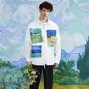 Men's Casual Shirts DISCVRY Men Long Sleeve Shirt Fashion Art Graffiti Printing 2023 Loose Trend Retro Tops Oil Painting Cartoon