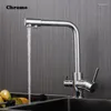 Kitchen Faucets Filtered Faucet Brass Purifier Dual Sprayer Drinking Water Tap 360 Degree Rotation Double Right Angle Sink