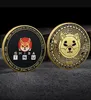 Arts and Crafts Metalowy medal pamiątkowy Dogecoin wirtualny medal nowy shib drewno opałowe pies moneta wyzwanie moneta